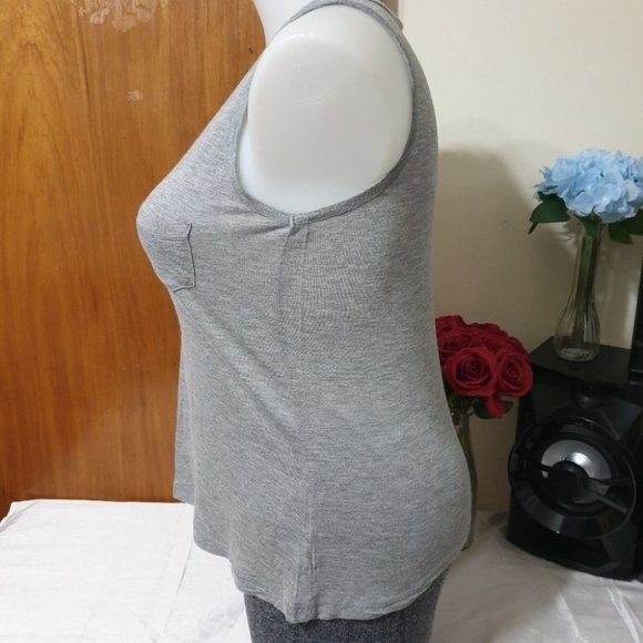 Now the weekend AU-14 Gray Sleeveless Singlet Top Tee Pre-owned - Picture 5 of 9
